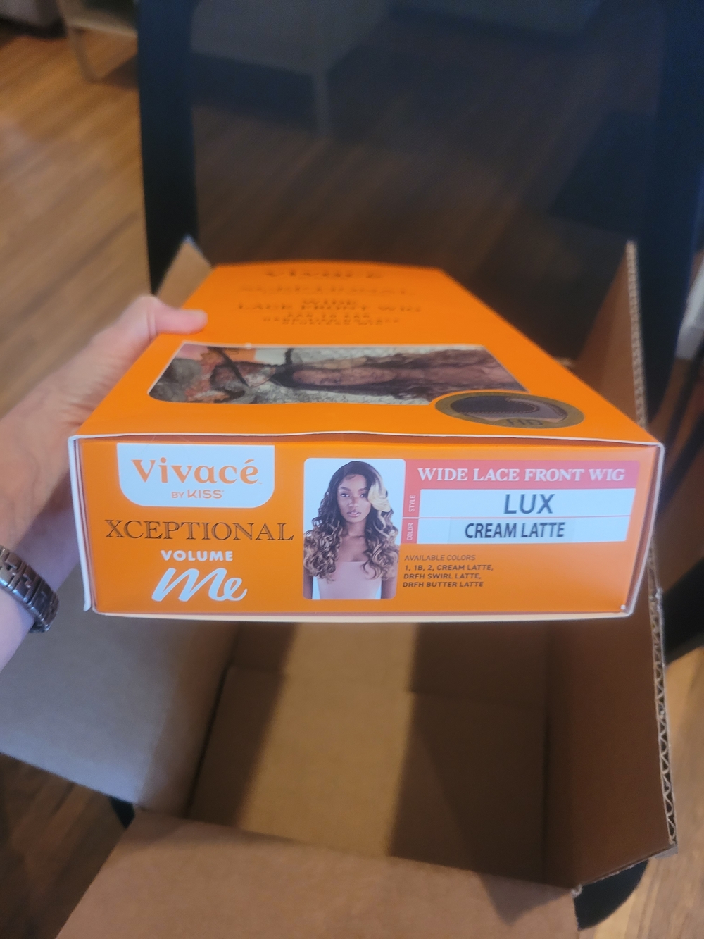 Brand New, Kiss Vivacé Lux Pre-Styled Lace Front Wig in Cream Latte - Picture 15 of 15